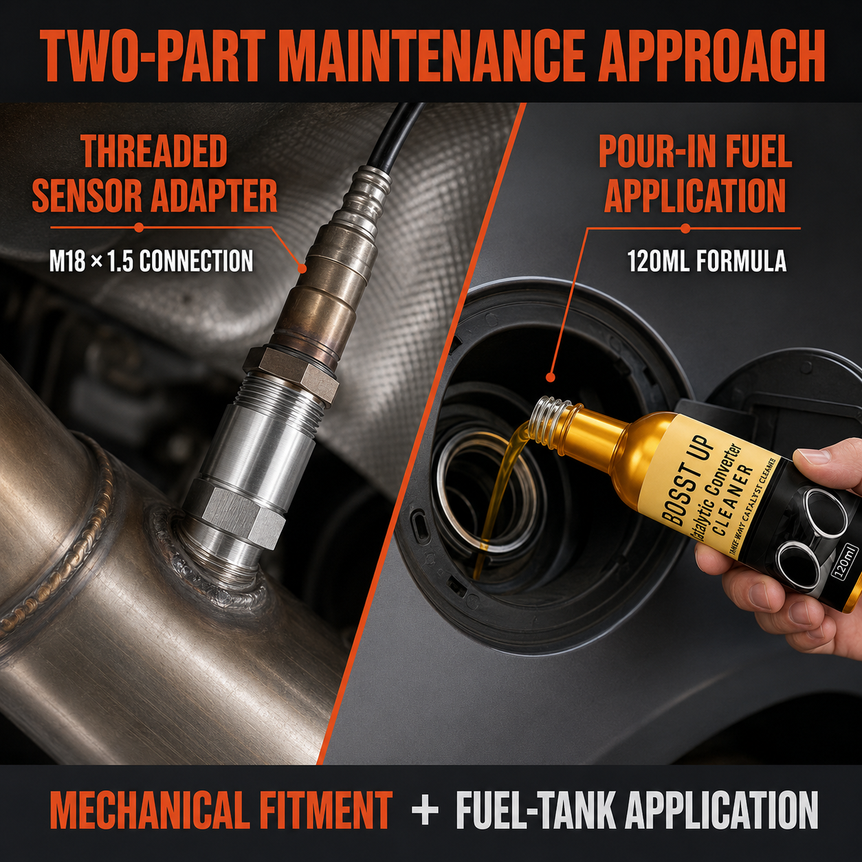 2-in-1 Exhaust Care Kit – O2 Sensor Spacer & Catalytic Cleaner-4