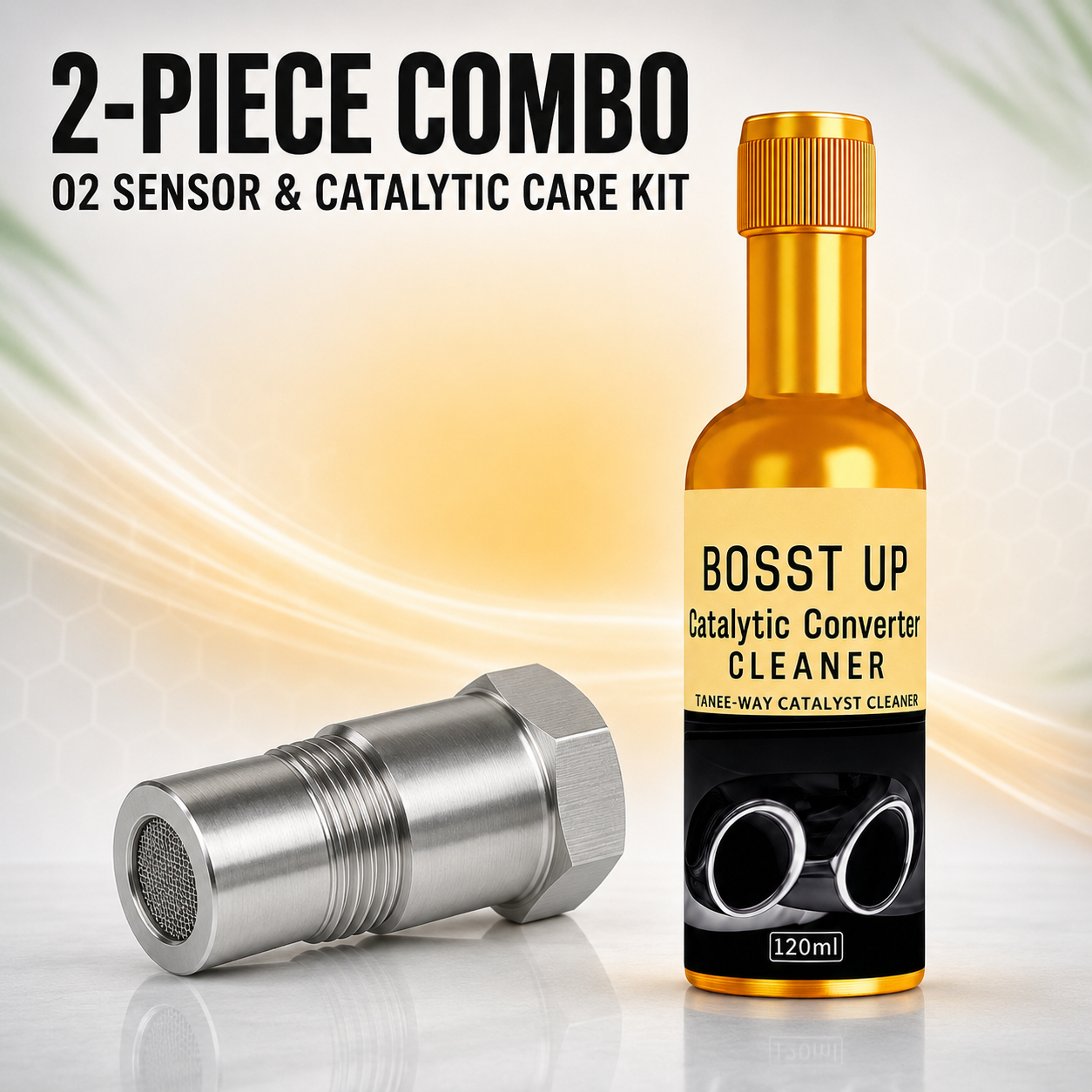 2-in-1 Exhaust Care Kit – O2 Sensor Spacer & Catalytic Cleaner